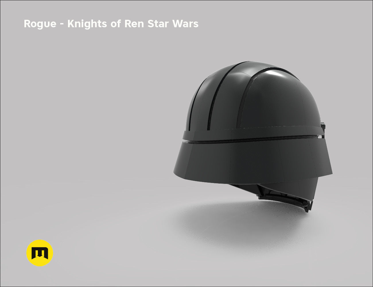 Rogue helmet - Knights of Ren - Star Wars universe 3D print model_1