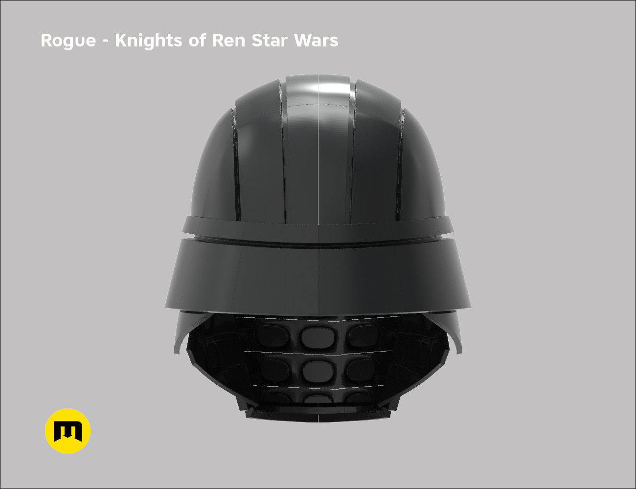 Rogue helmet - Knights of Ren - Star Wars universe 3D print model_3