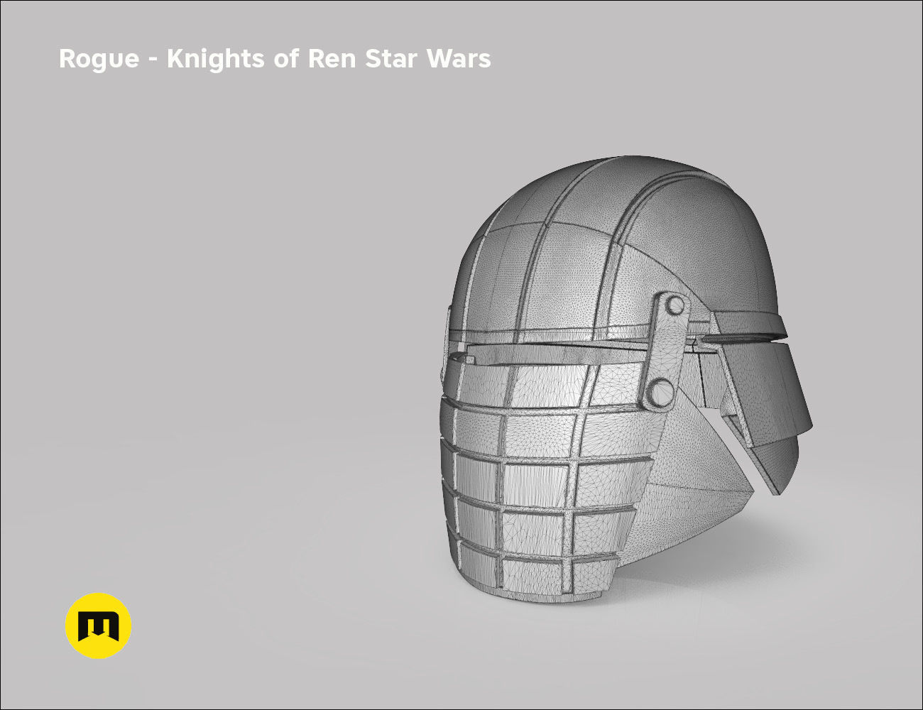 Rogue helmet - Knights of Ren - Star Wars universe 3D print model_11