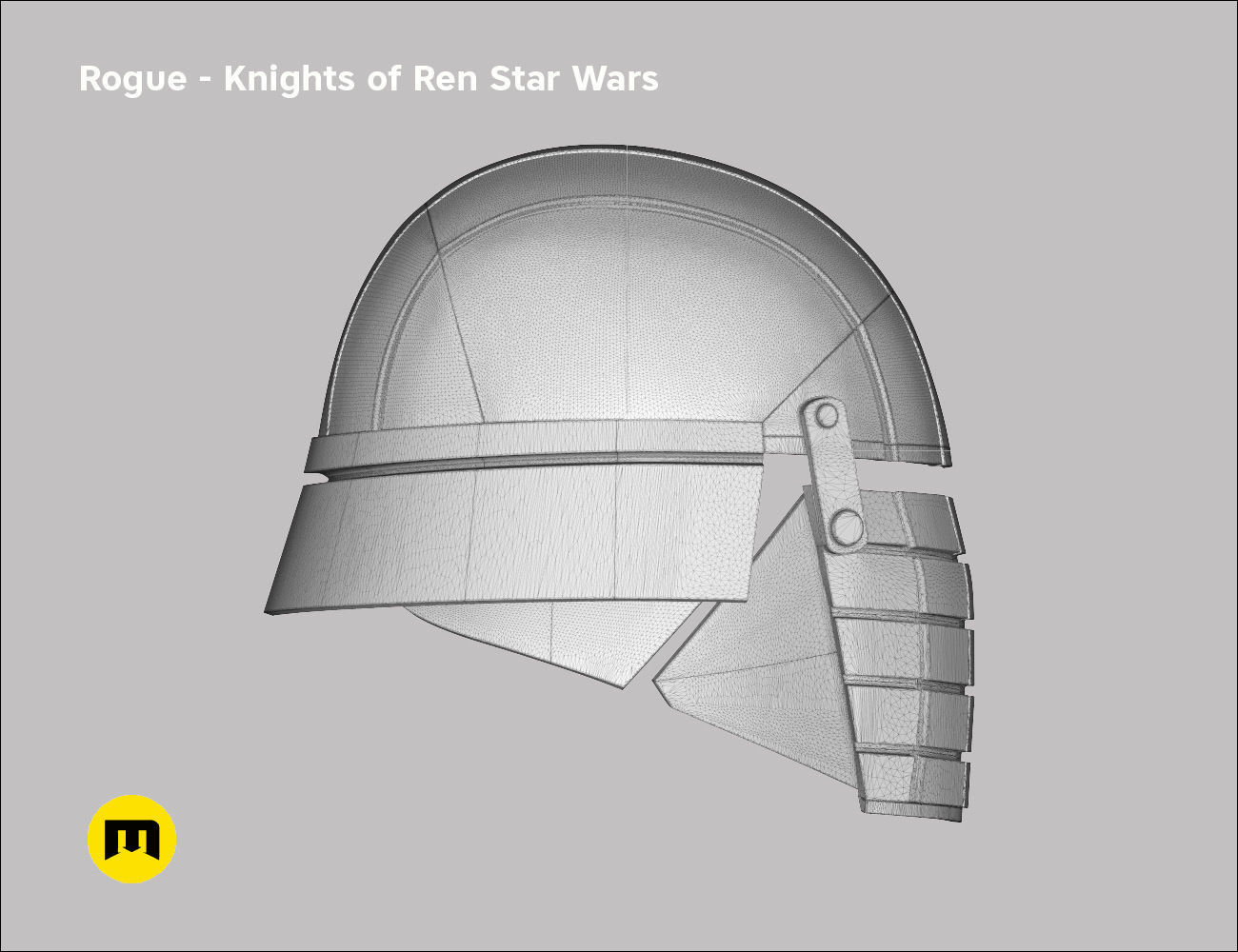 Rogue helmet - Knights of Ren - Star Wars universe 3D print model_18