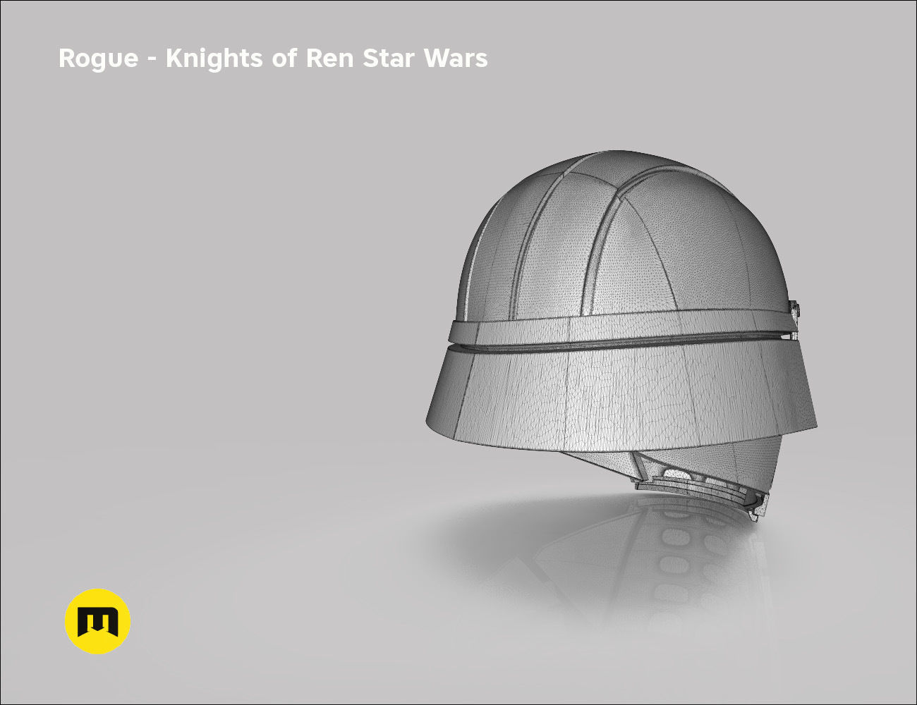 Rogue helmet - Knights of Ren - Star Wars universe 3D print model_12