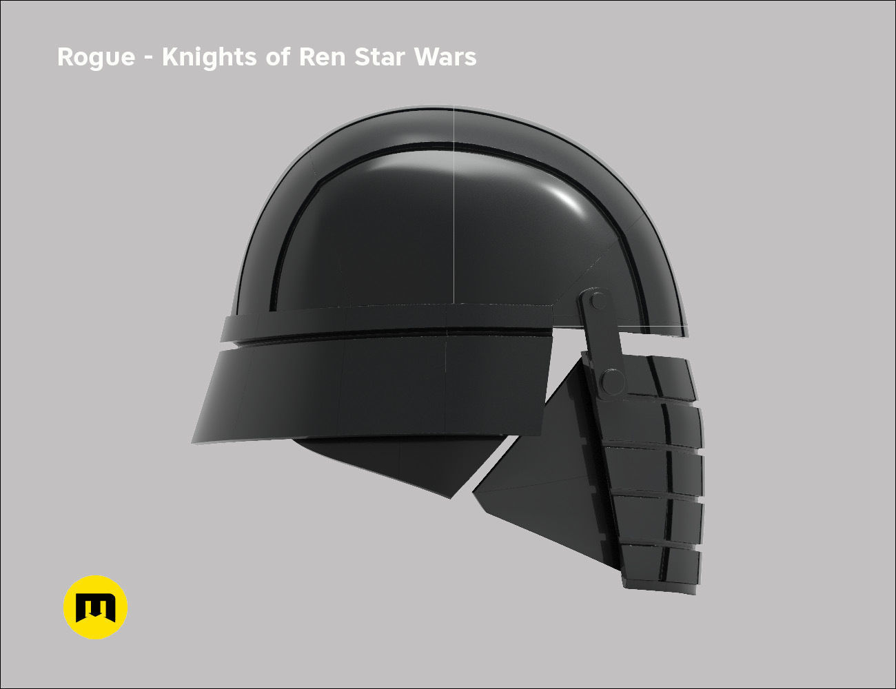 Rogue helmet - Knights of Ren - Star Wars universe 3D print model_2