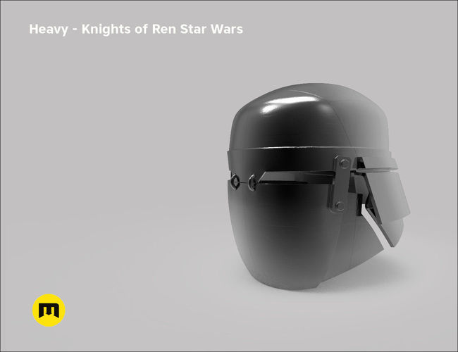 Heavy  helmet - Knights of Ren - Star Wars universe 3D print model