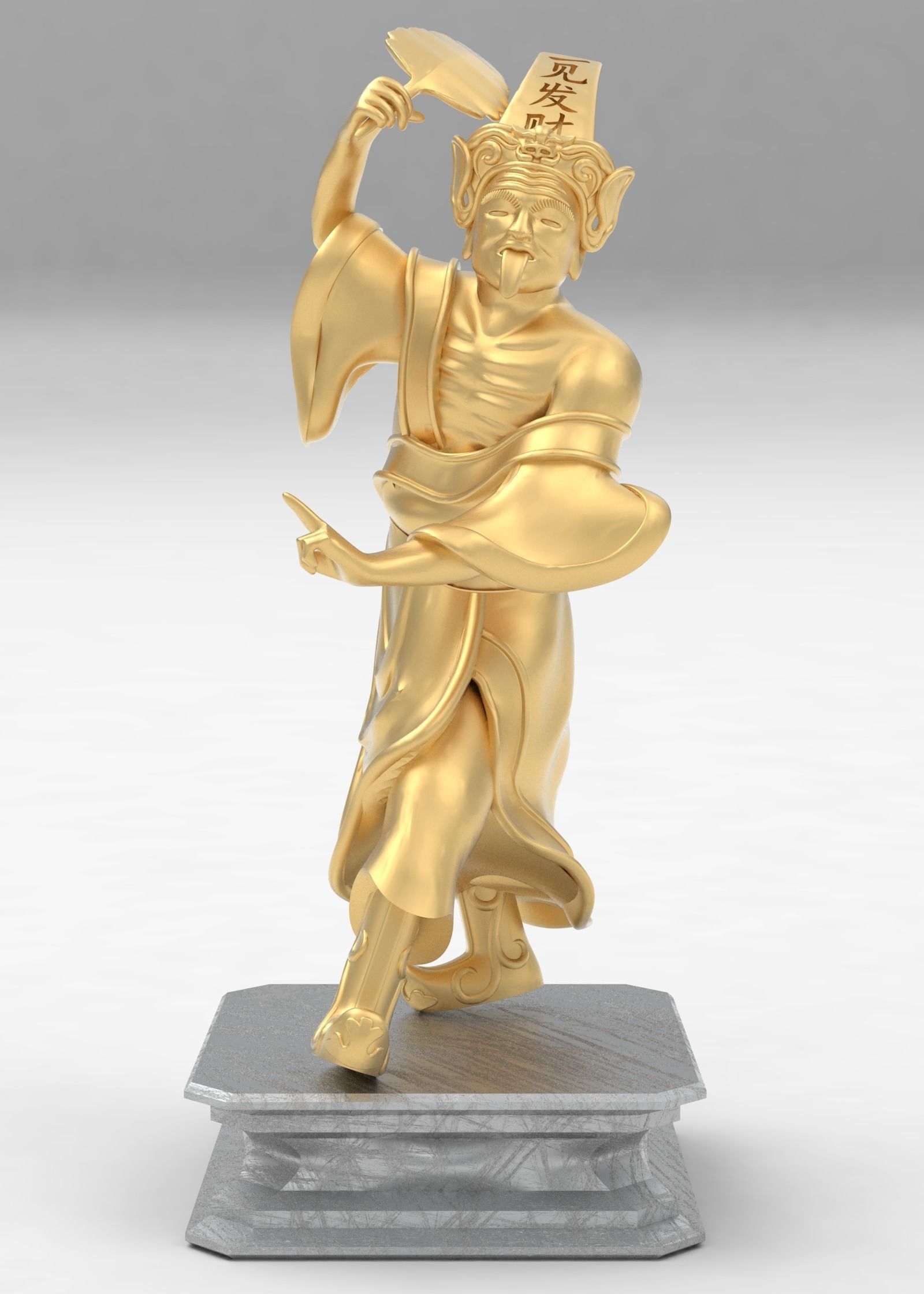 Buddha statue 3D print model_0