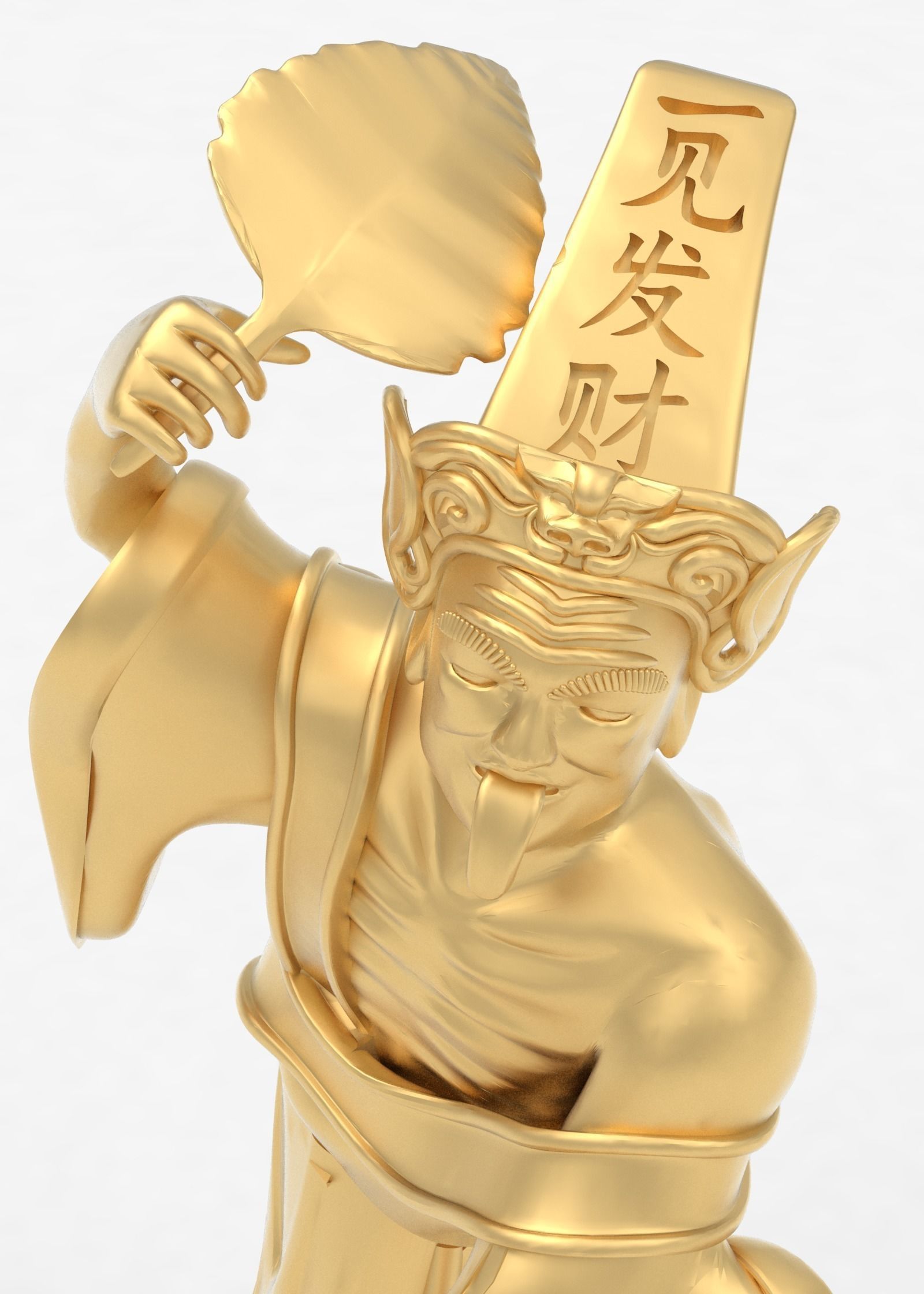 Buddha statue 3D print model_3