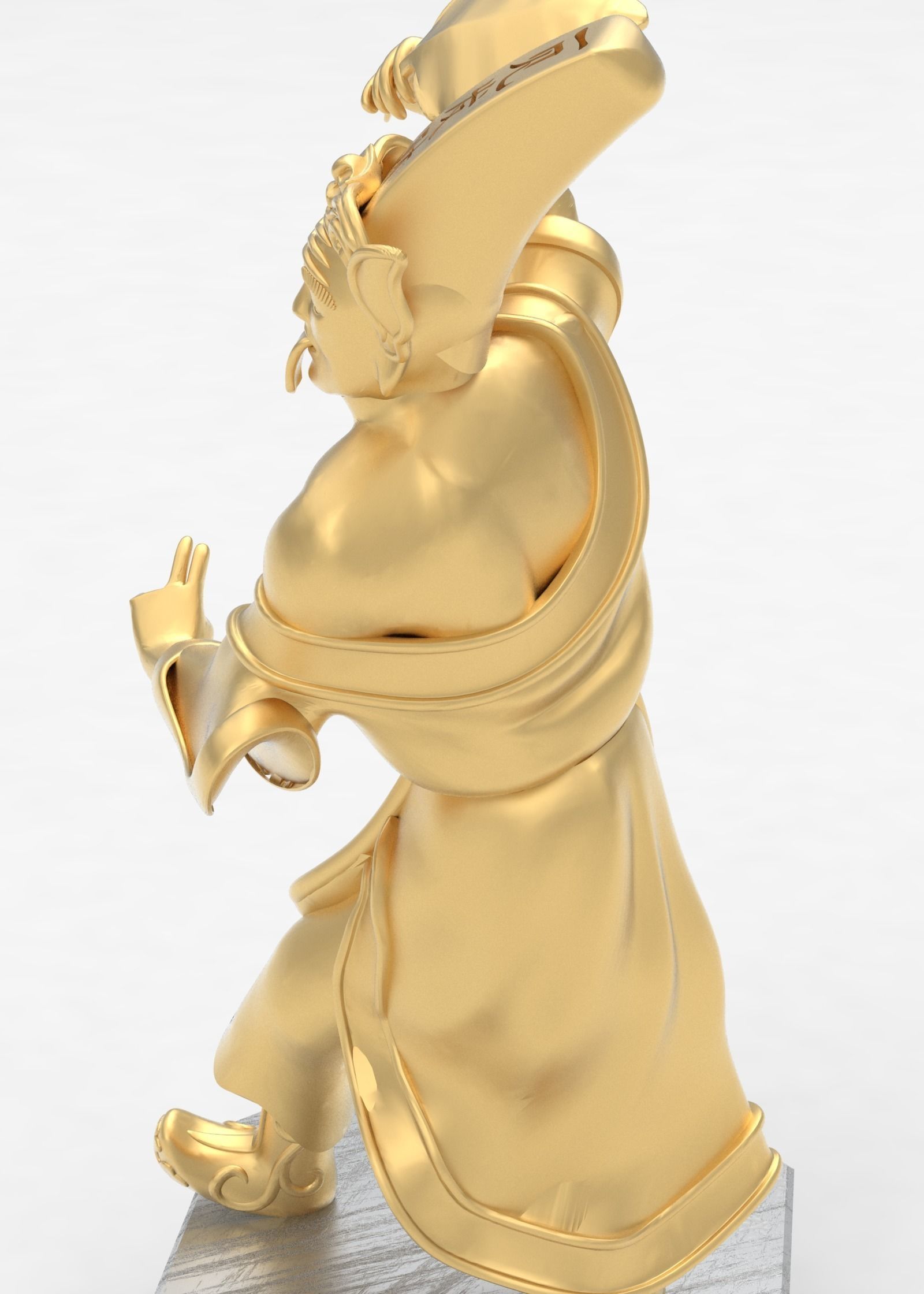 Buddha statue 3D print model_2