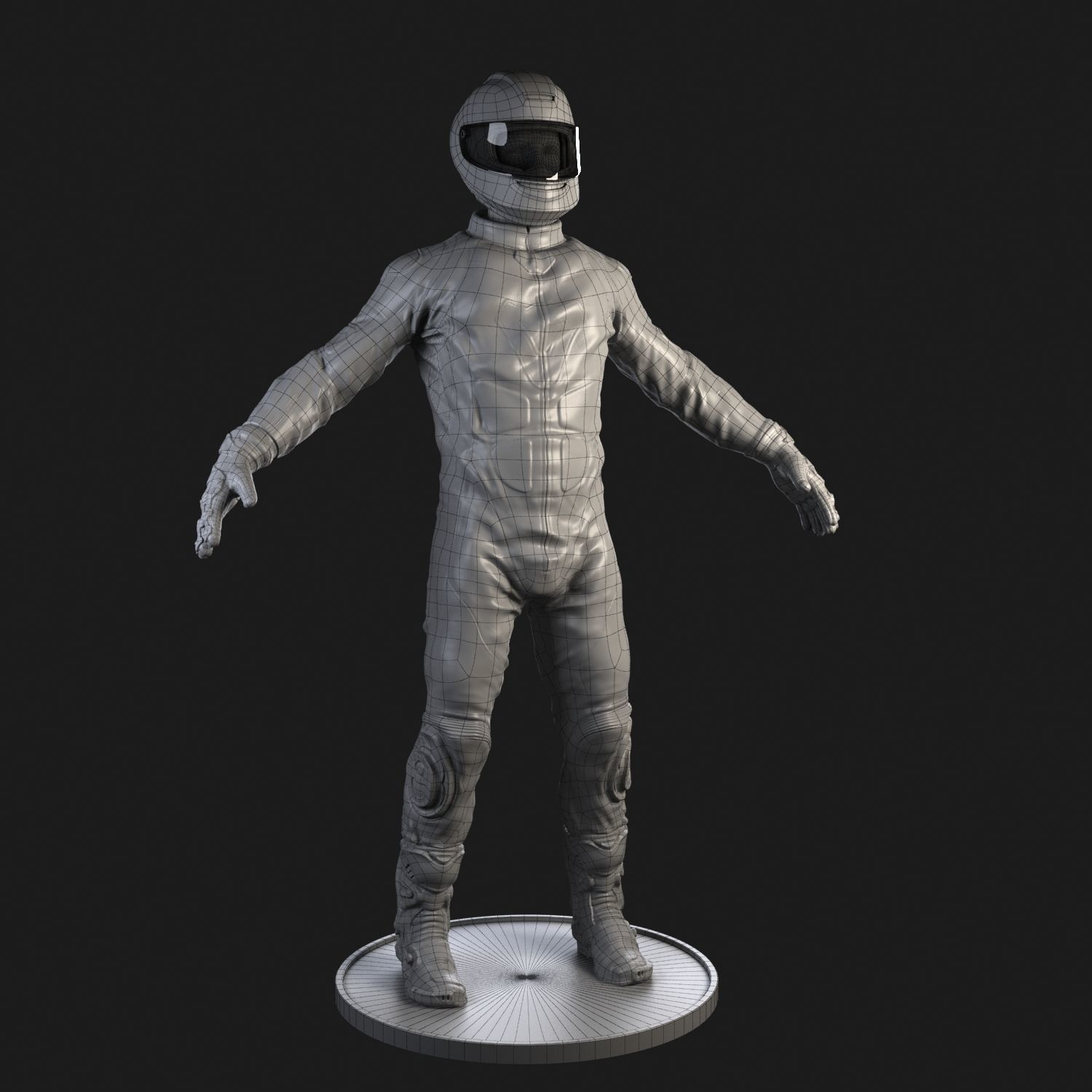 Biker Rigged 3D model_12