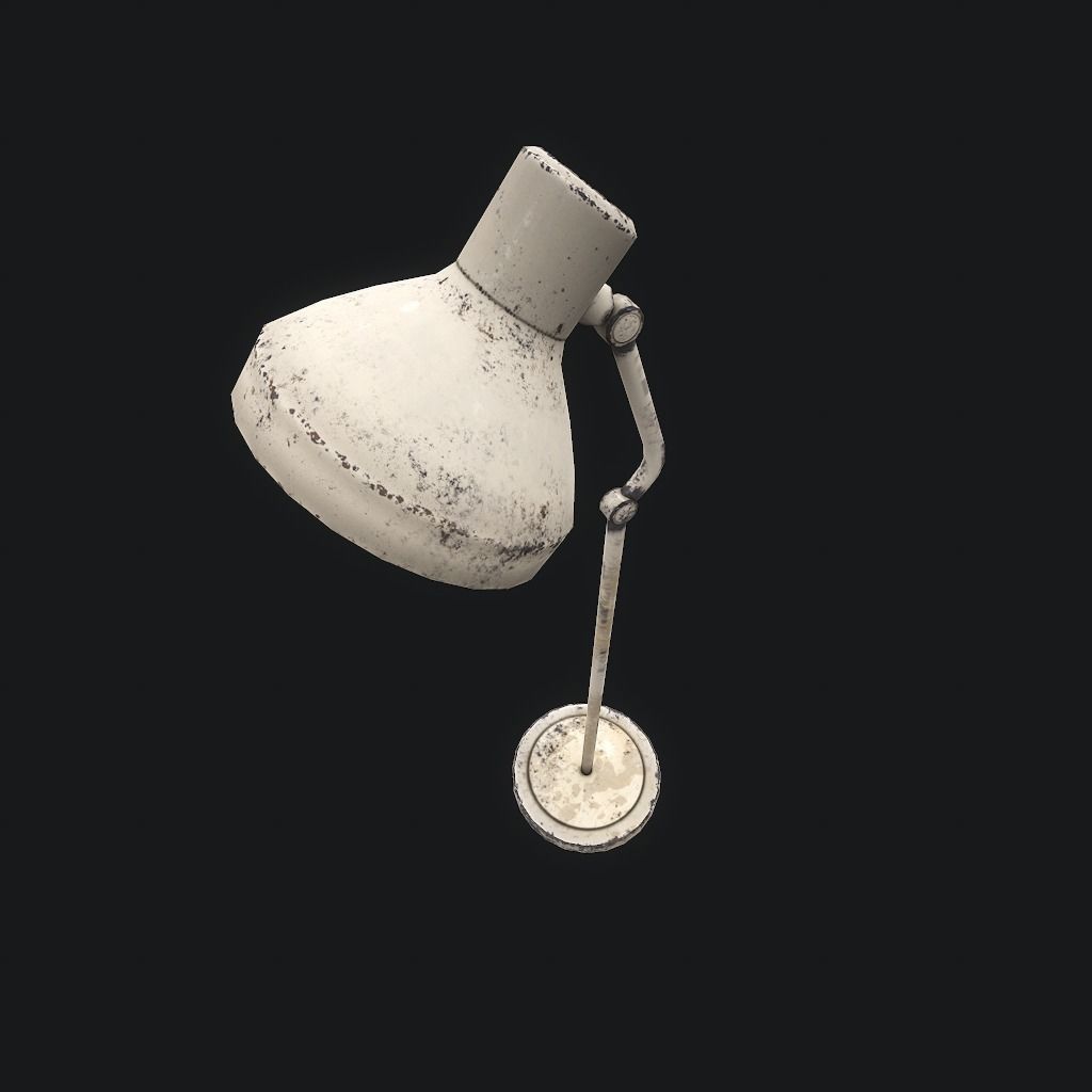 Old Medical Lamp pbr Low-poly 3D model_6