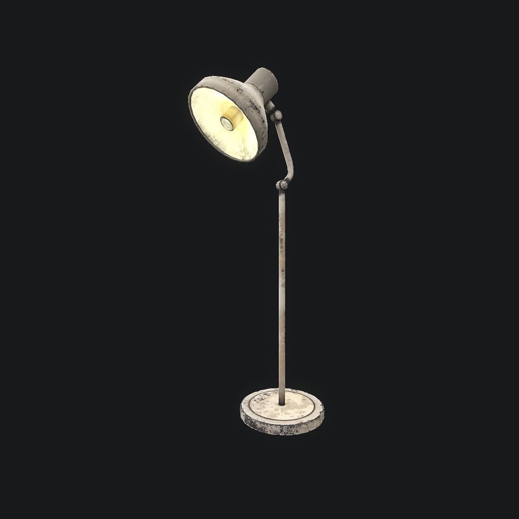 Old Medical Lamp pbr Low-poly 3D model_12