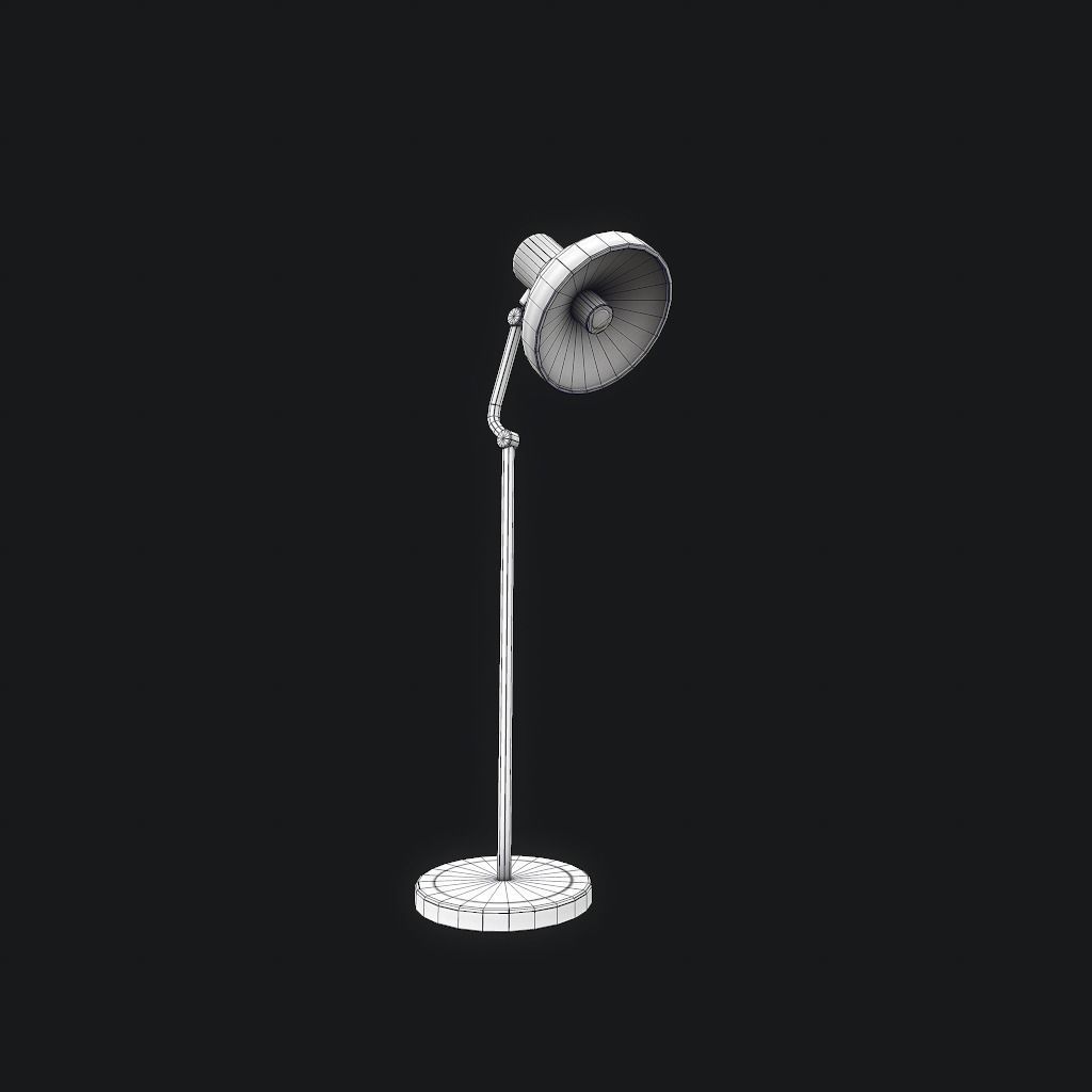 Old Medical Lamp pbr Low-poly 3D model_16