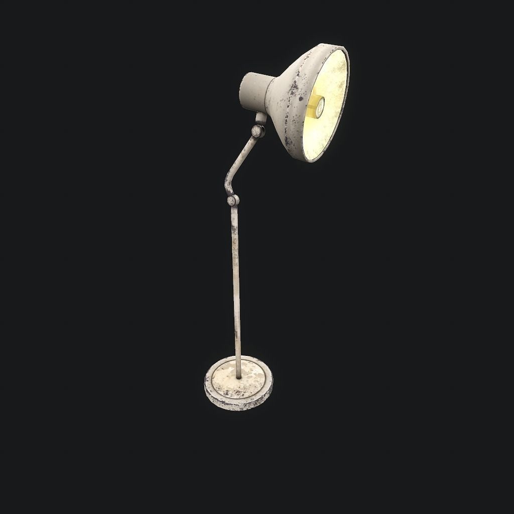 Old Medical Lamp pbr Low-poly 3D model_13