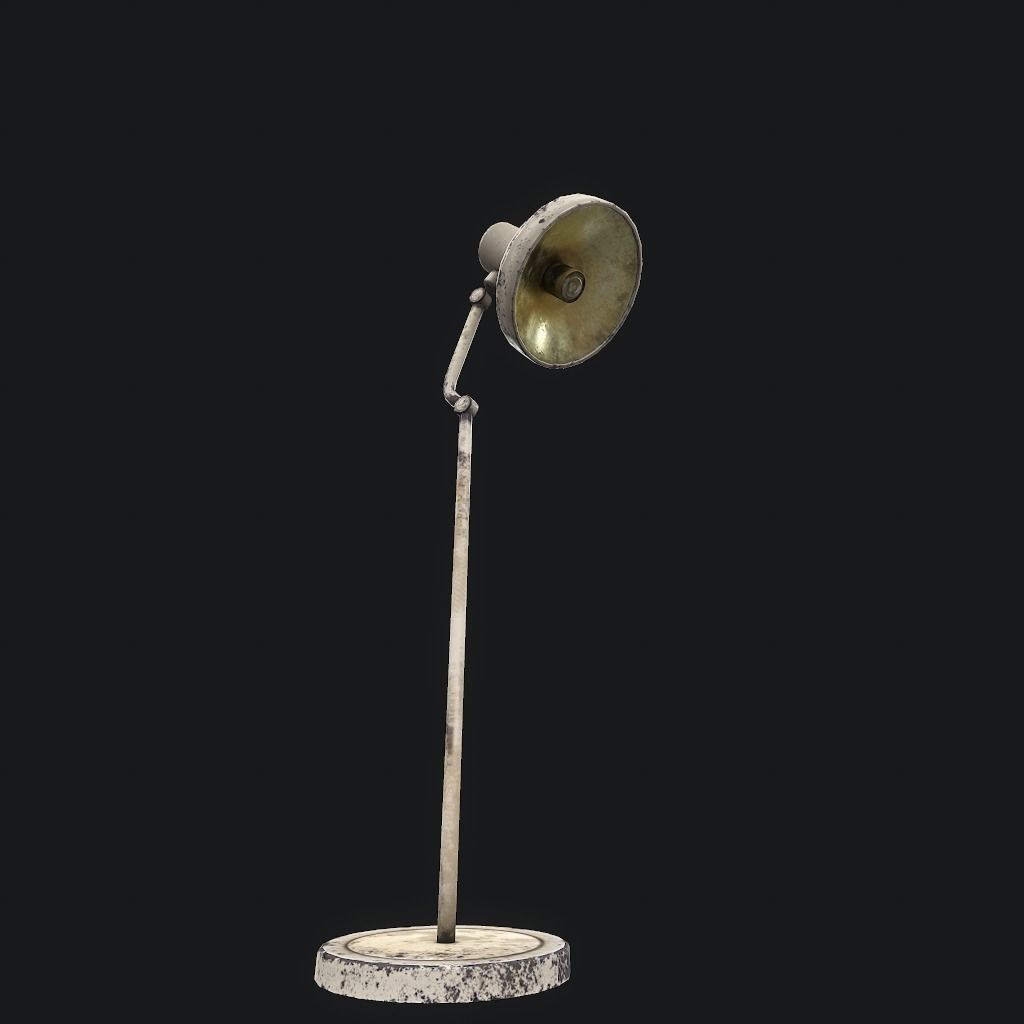 Old Medical Lamp pbr Low-poly 3D model_10