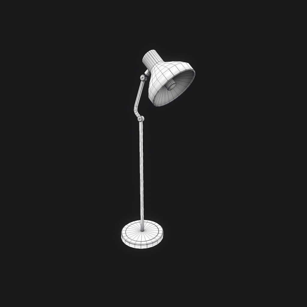 Old Medical Lamp pbr Low-poly 3D model_14
