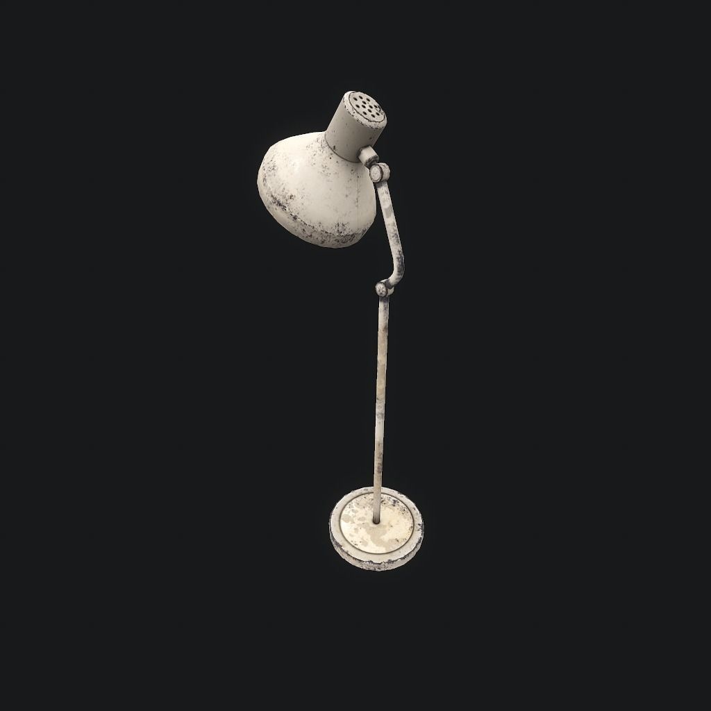 Old Medical Lamp pbr Low-poly 3D model_4