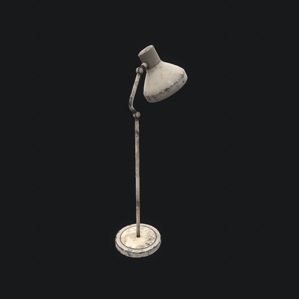 Old Medical Lamp pbr Low-poly 3D model_3