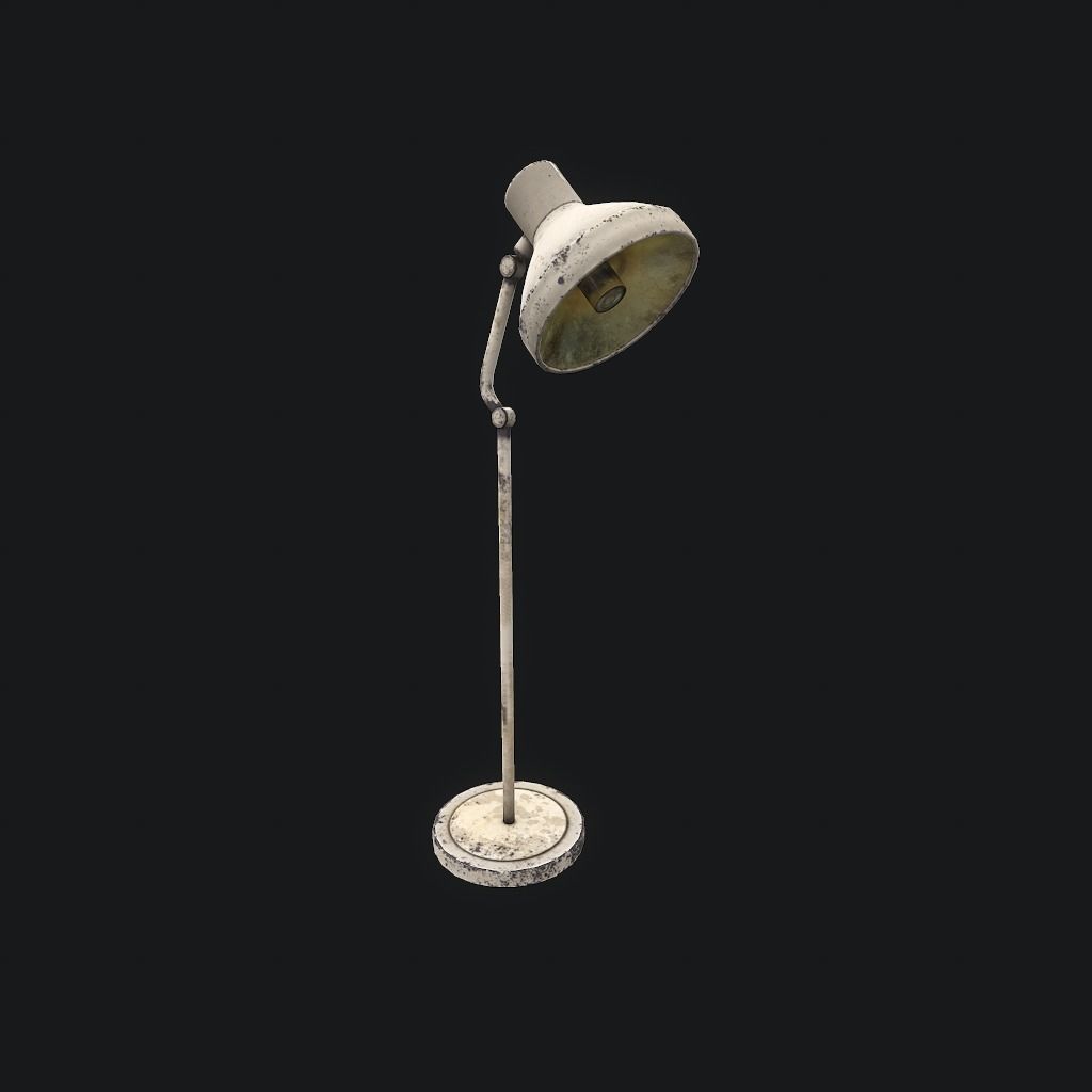 Old Medical Lamp pbr Low-poly 3D model_1
