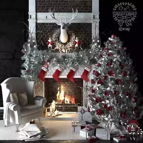 AVE Christmas set 3dsmax 3D model