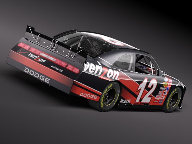 NASCAR 2010 Dodge Challenger 3D Model 3D model_3