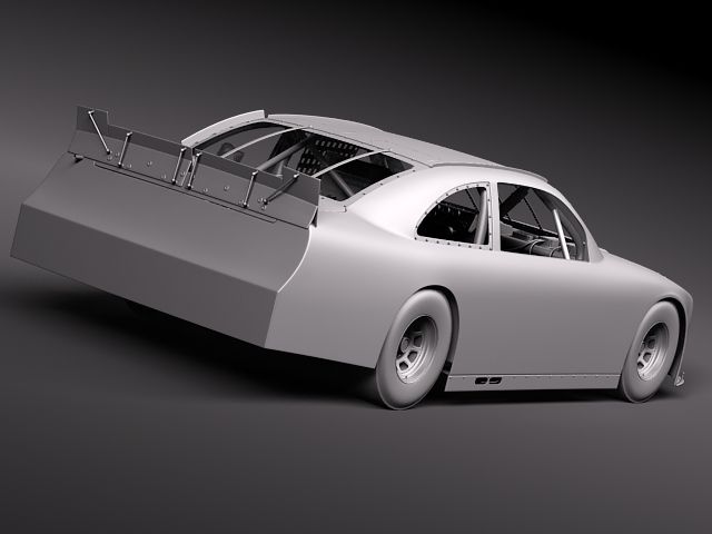 NASCAR 2010 Dodge Challenger 3D Model 3D model_7