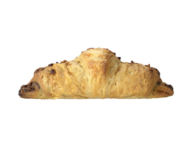 Photorealistic Chocolate Croissant 3D Scan 3D model 3