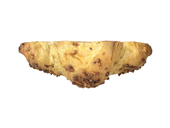Photorealistic Chocolate Croissant 3D Scan 3D model 5