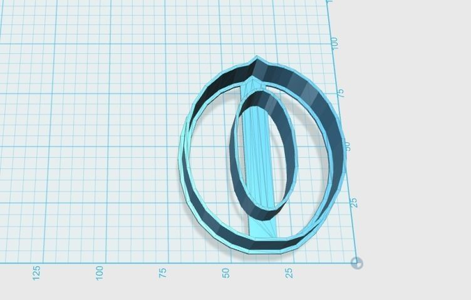 Vintage number 0  cookie cutter