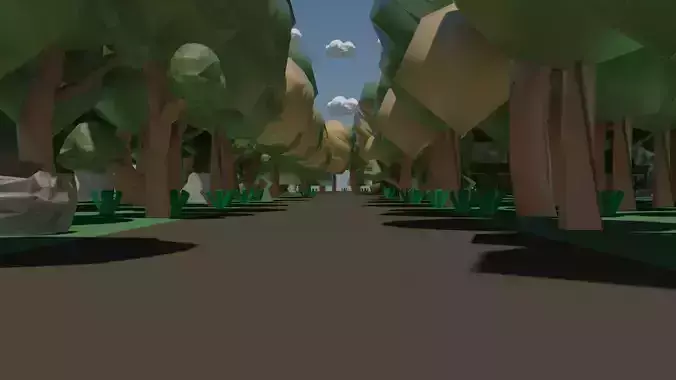 forest poly Free low-poly 3D model