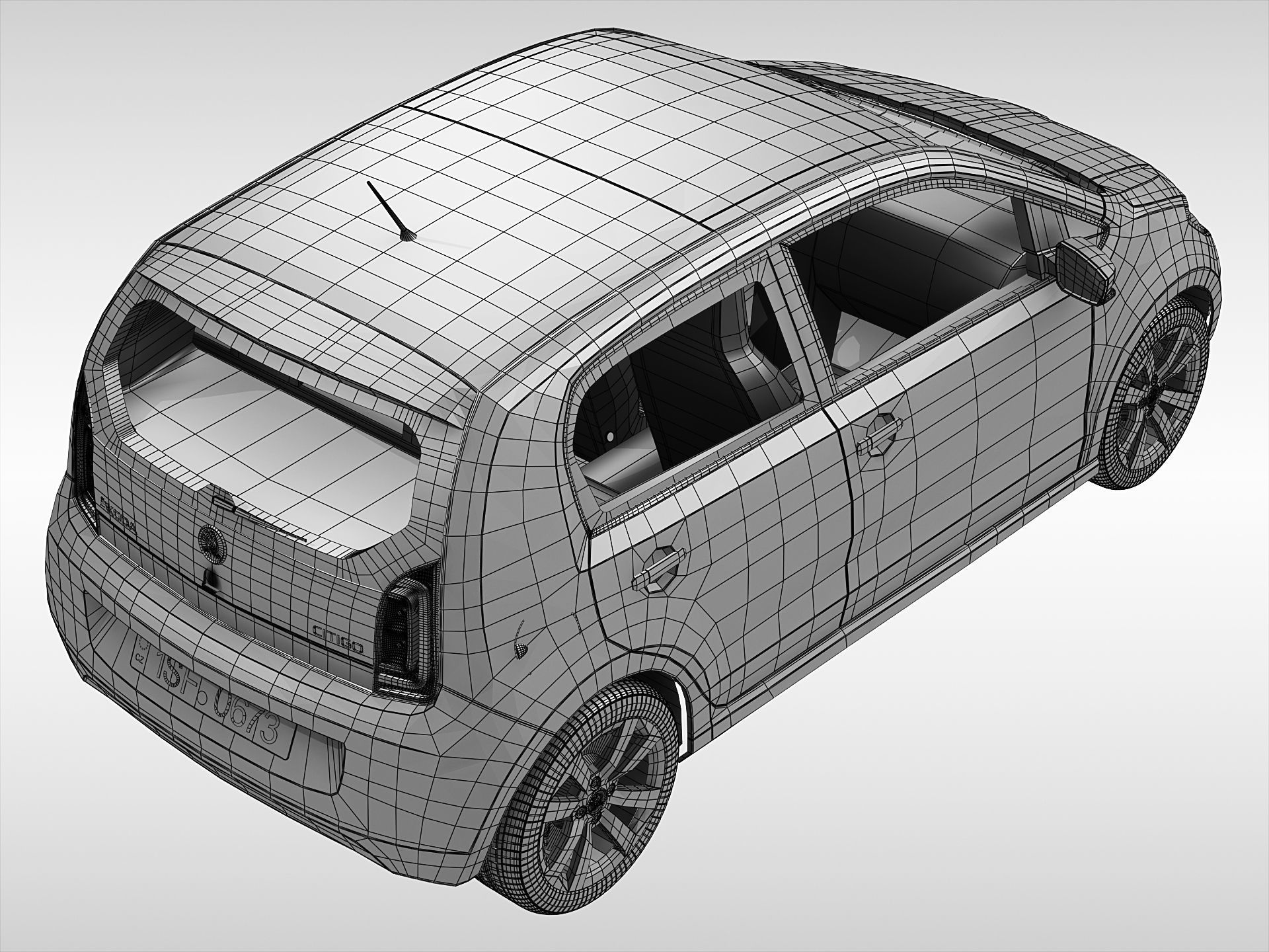 Skoda Citigo 2017 3D model_11