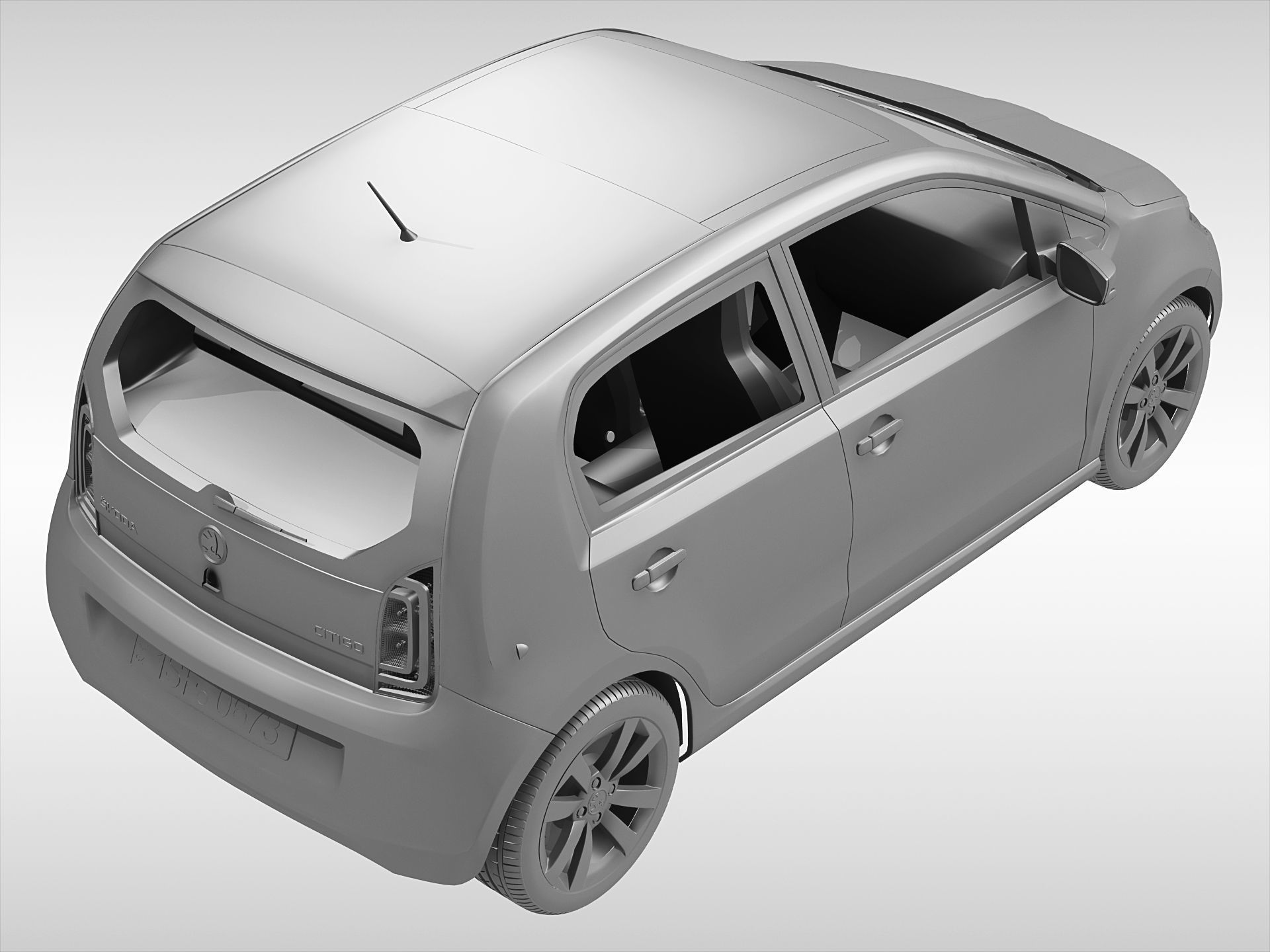 Skoda Citigo 2017 3D model_7