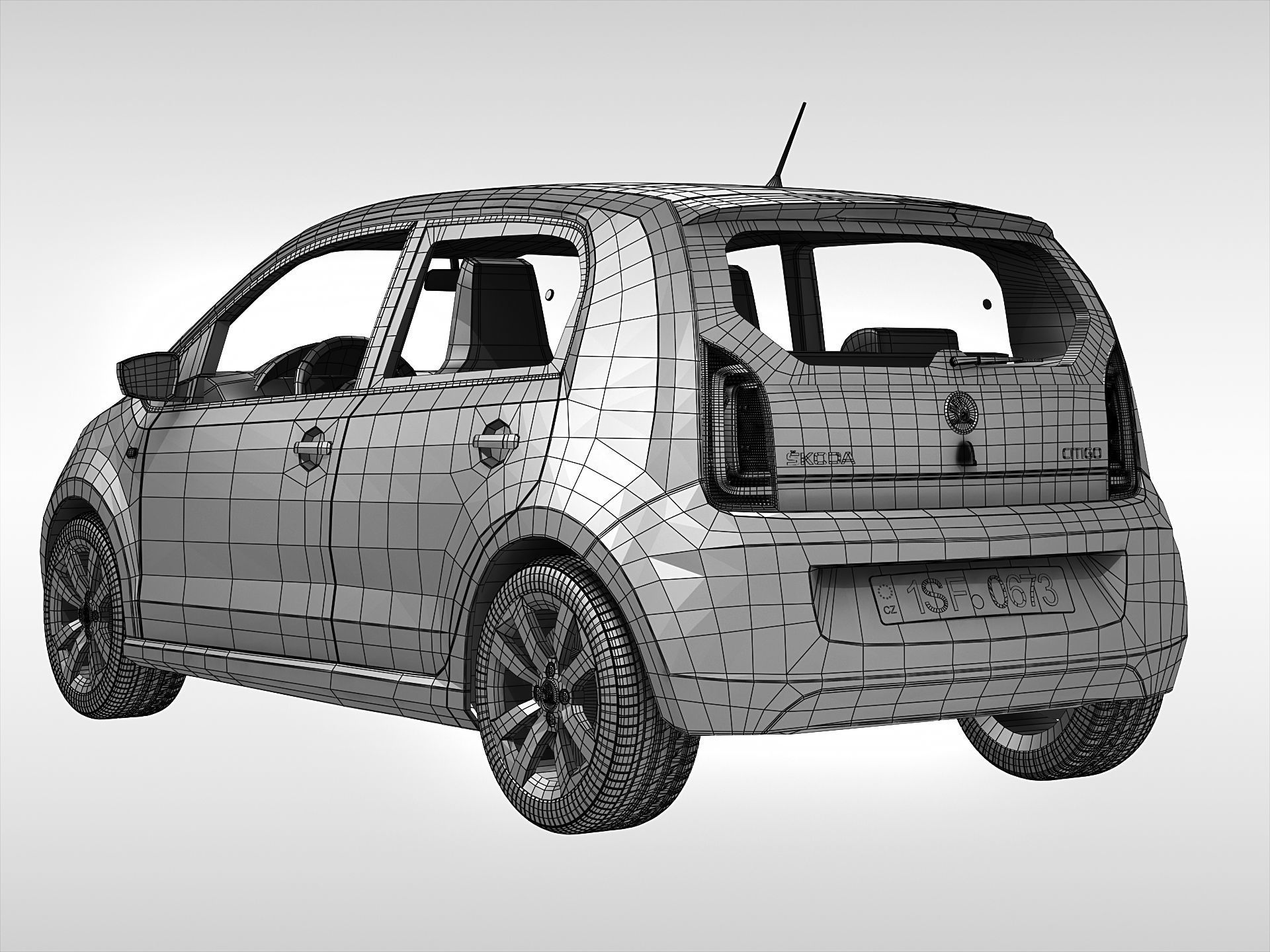 Skoda Citigo 2017 3D model_10