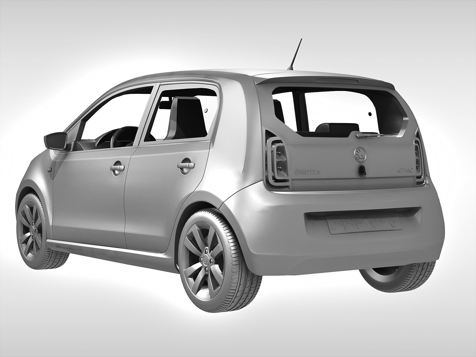 Skoda Citigo 2017 3D model_6