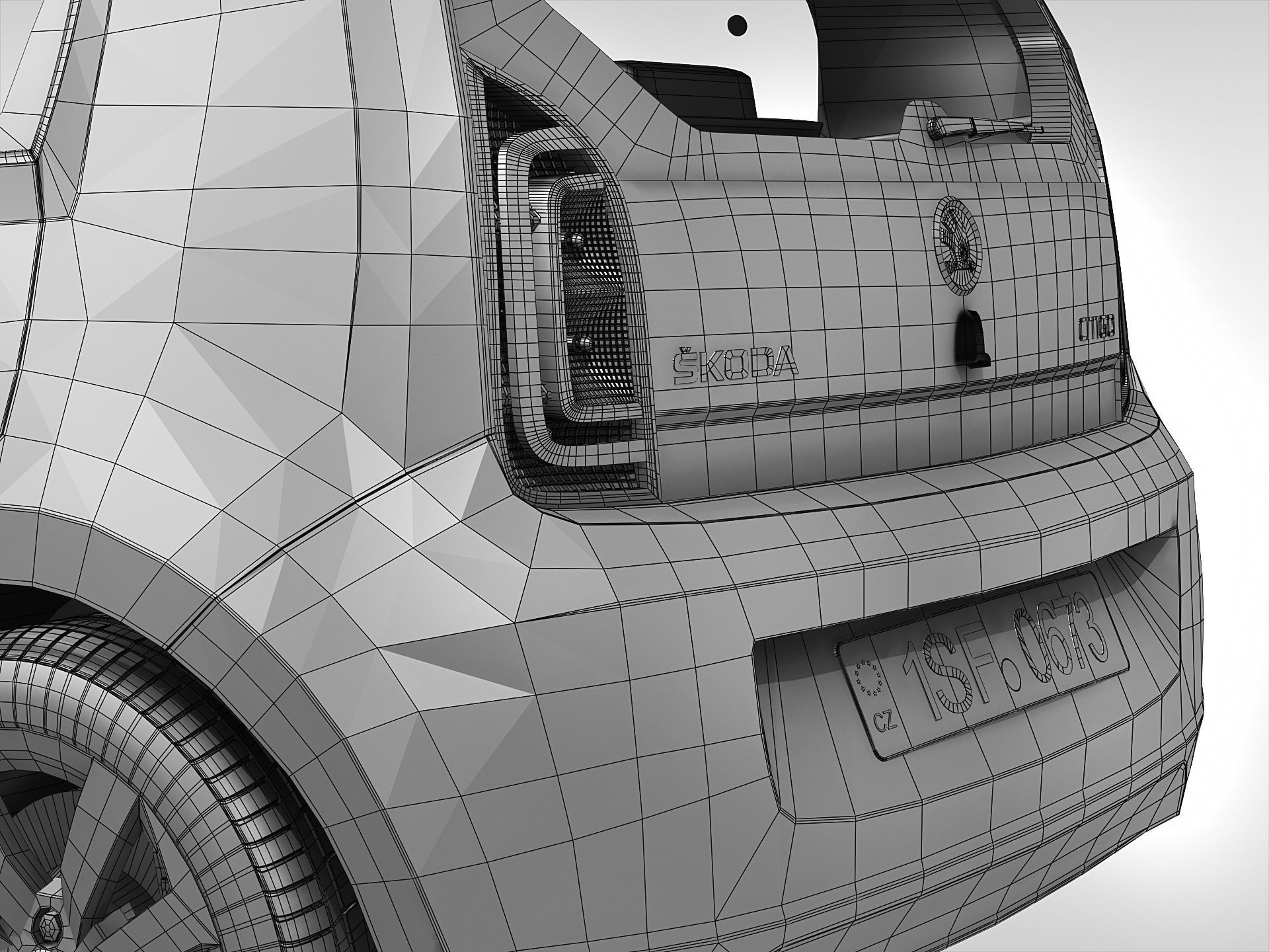 Skoda Citigo 2017 3D model_12