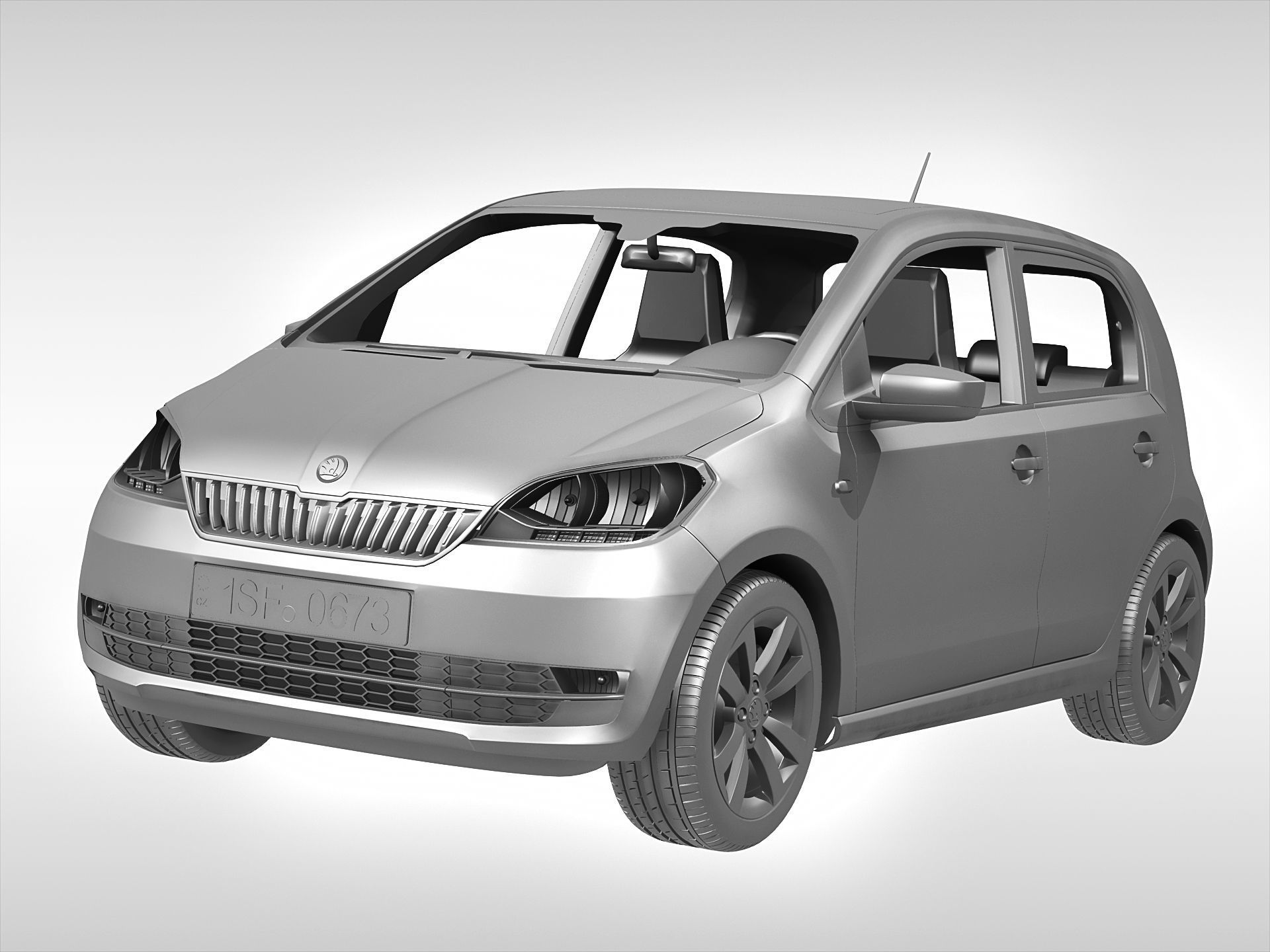 Skoda Citigo 2017 3D model_5