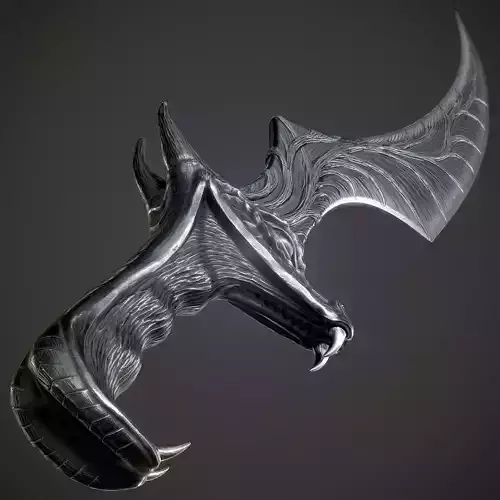 Ritual Dragon Dagger PBR Game-Ready