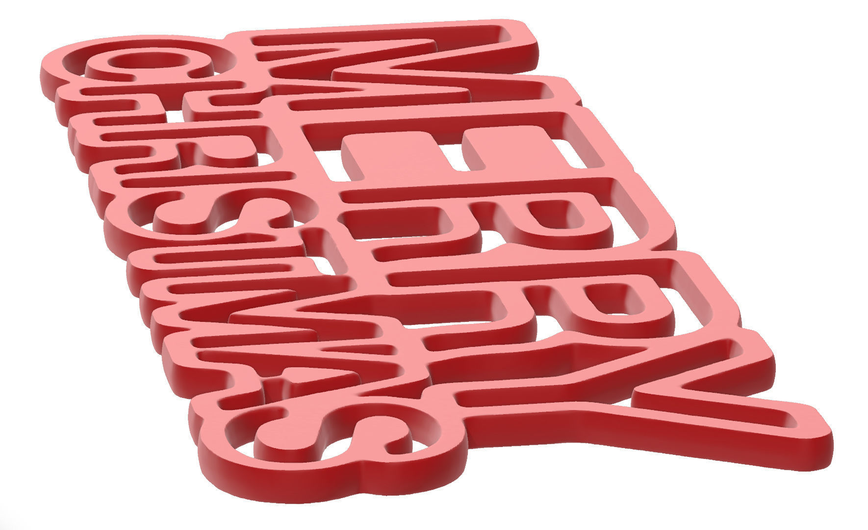 Merry Christmas Keychain - Keyring 3D print model_5