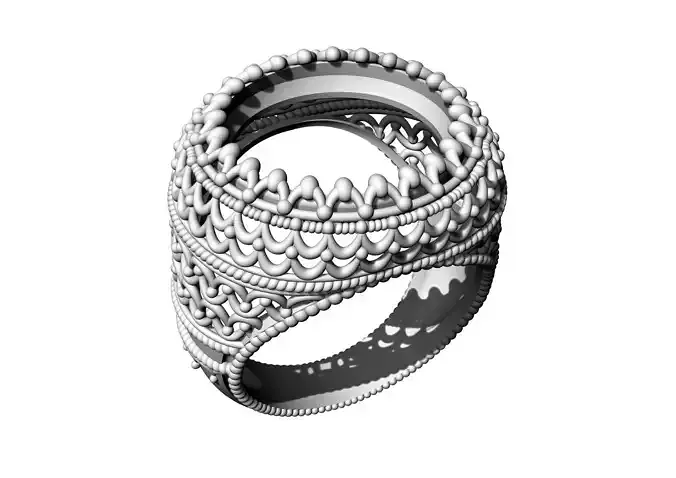 An 15 intricately designed ring