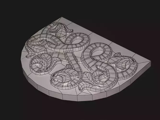 br0030 ornately carved piece of wood