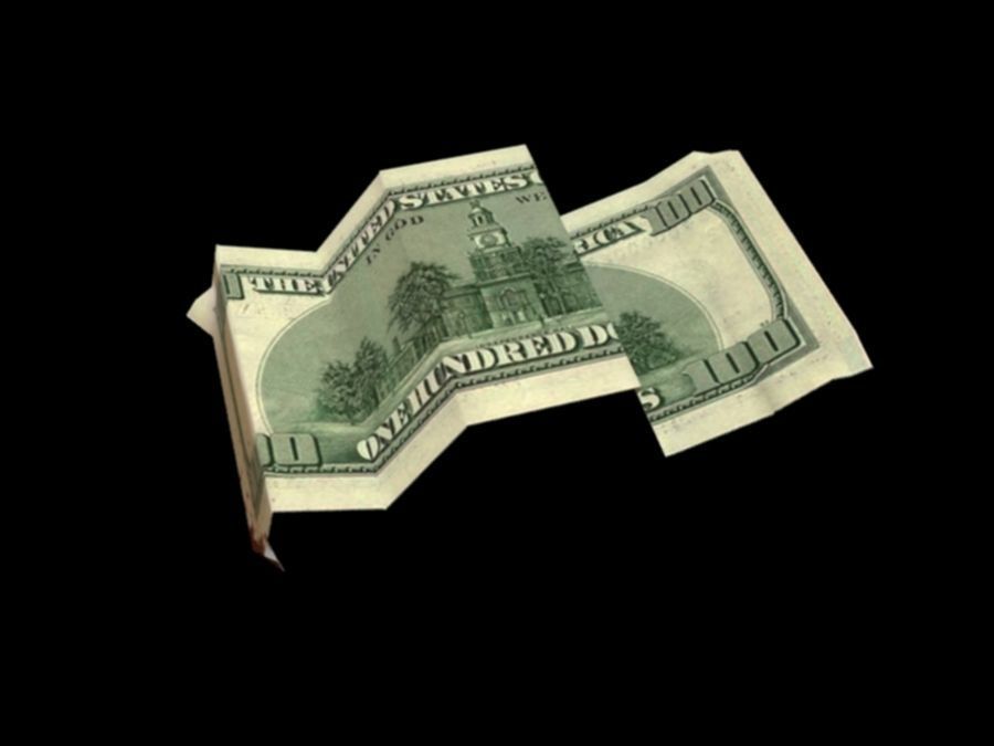 bloody dollars rigged Low-poly 3D model_5