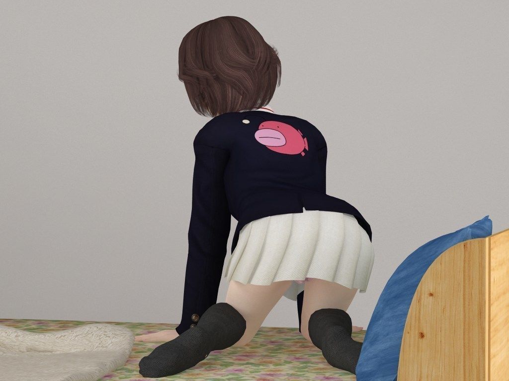 Yukari various outfit pose 02 3D model_9