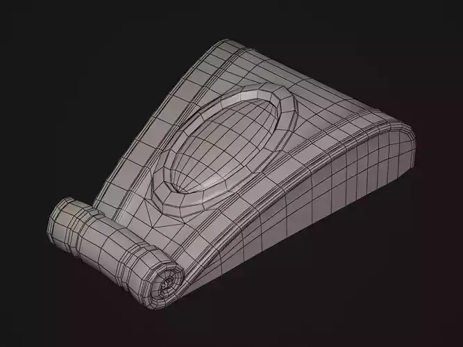 km0290b door handle Low-poly 3D model