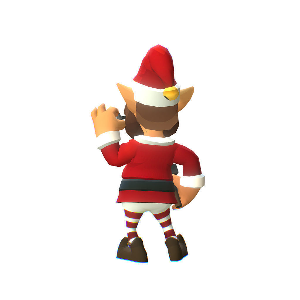 Santas Elves - Toon Series Low-poly 3D model_14