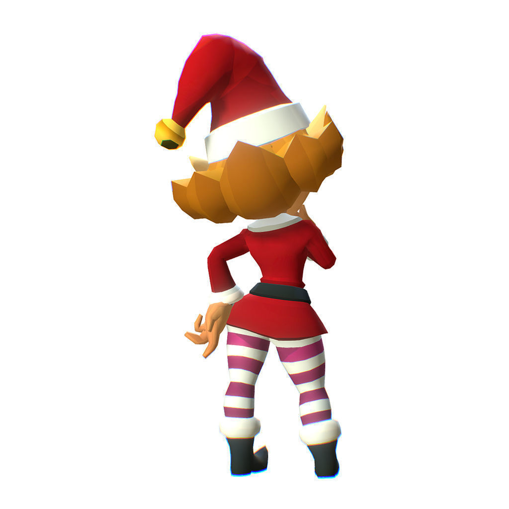 Santas Elves - Toon Series Low-poly 3D model_4