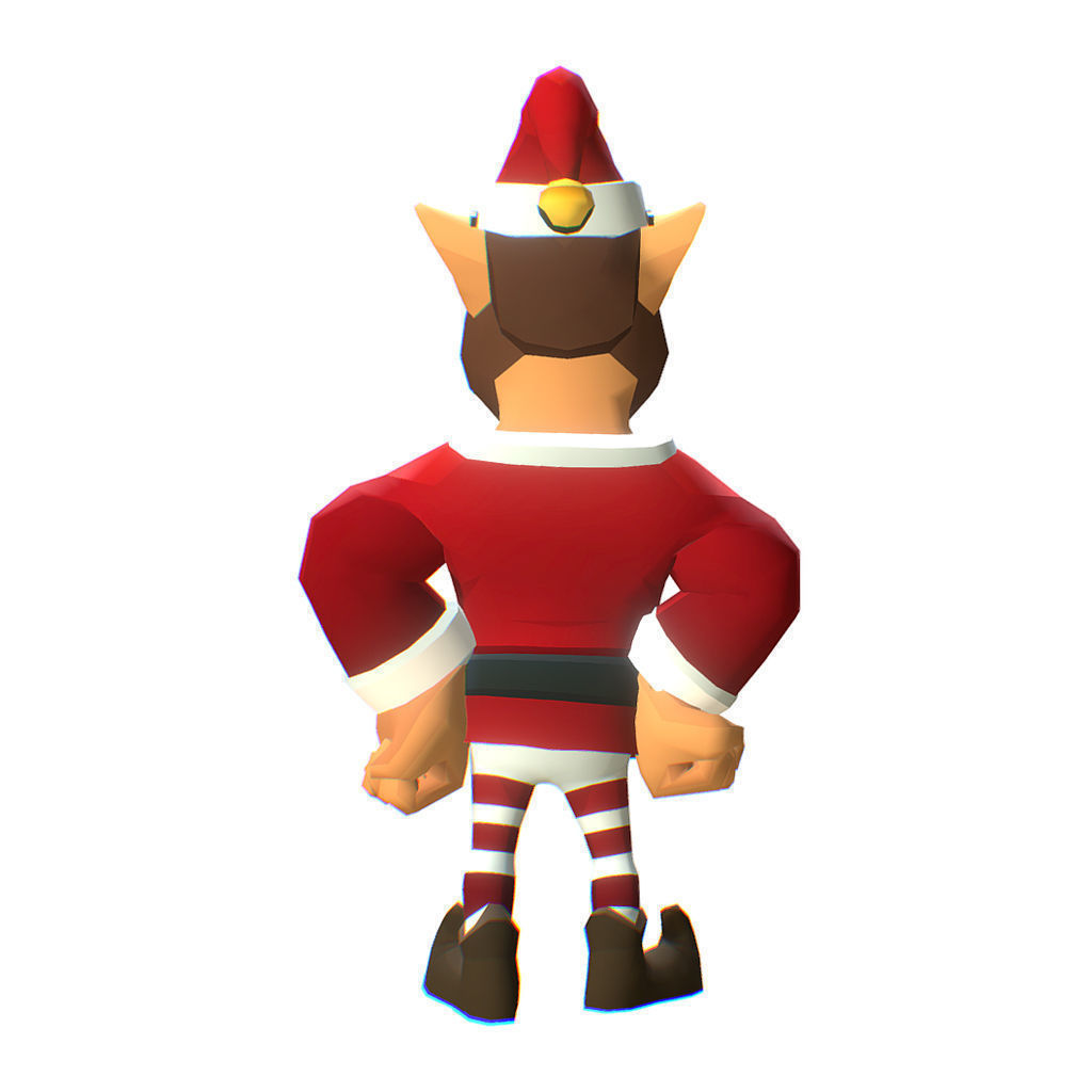 Santas Elves - Toon Series Low-poly 3D model_10