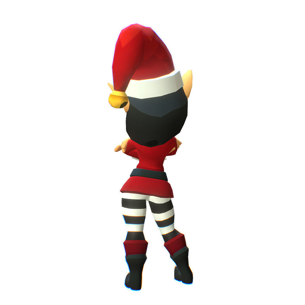 Santas Elves - Toon Series Low-poly 3D model_8