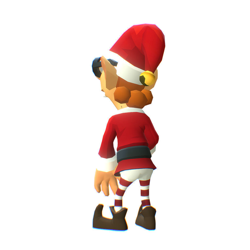 Santas Elves - Toon Series Low-poly 3D model_6