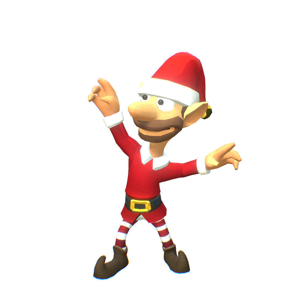 Santas Elves - Toon Series Low-poly 3D model_15