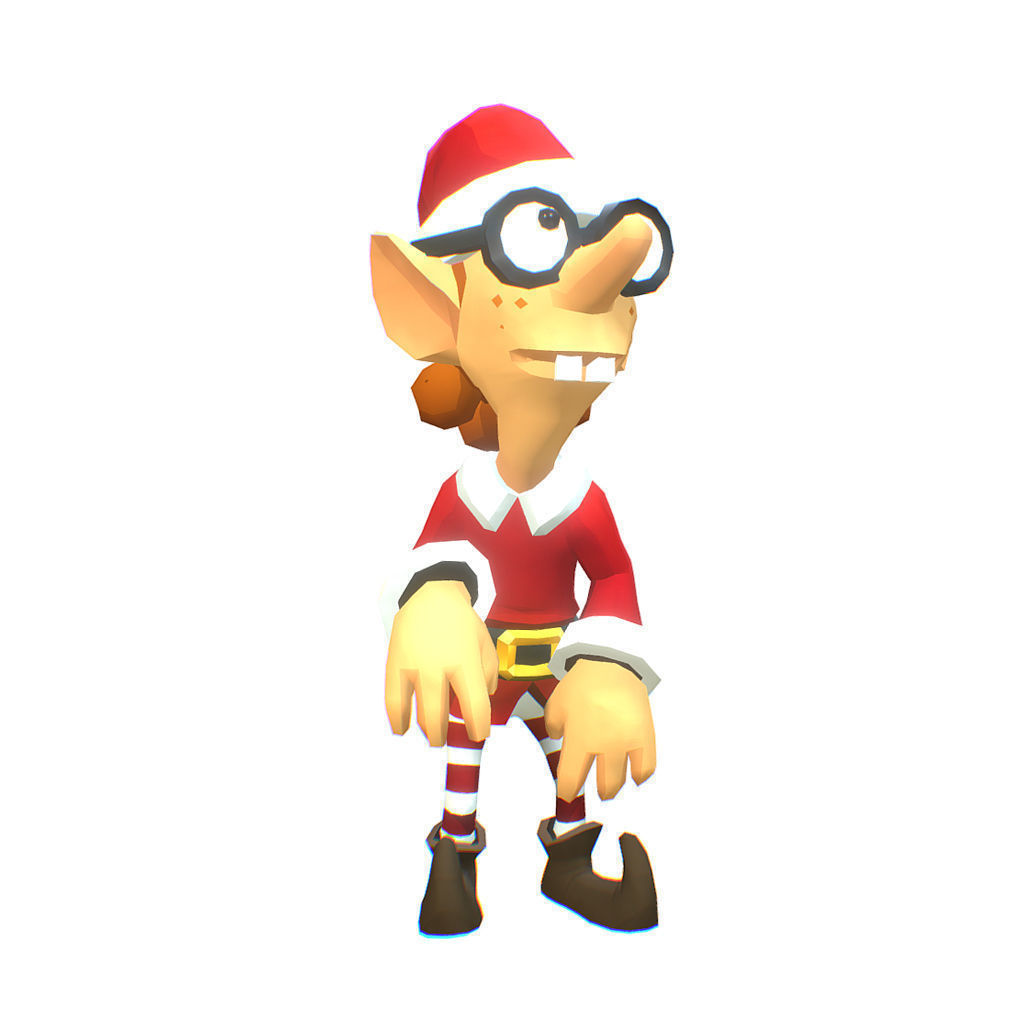 Santas Elves - Toon Series Low-poly 3D model_5