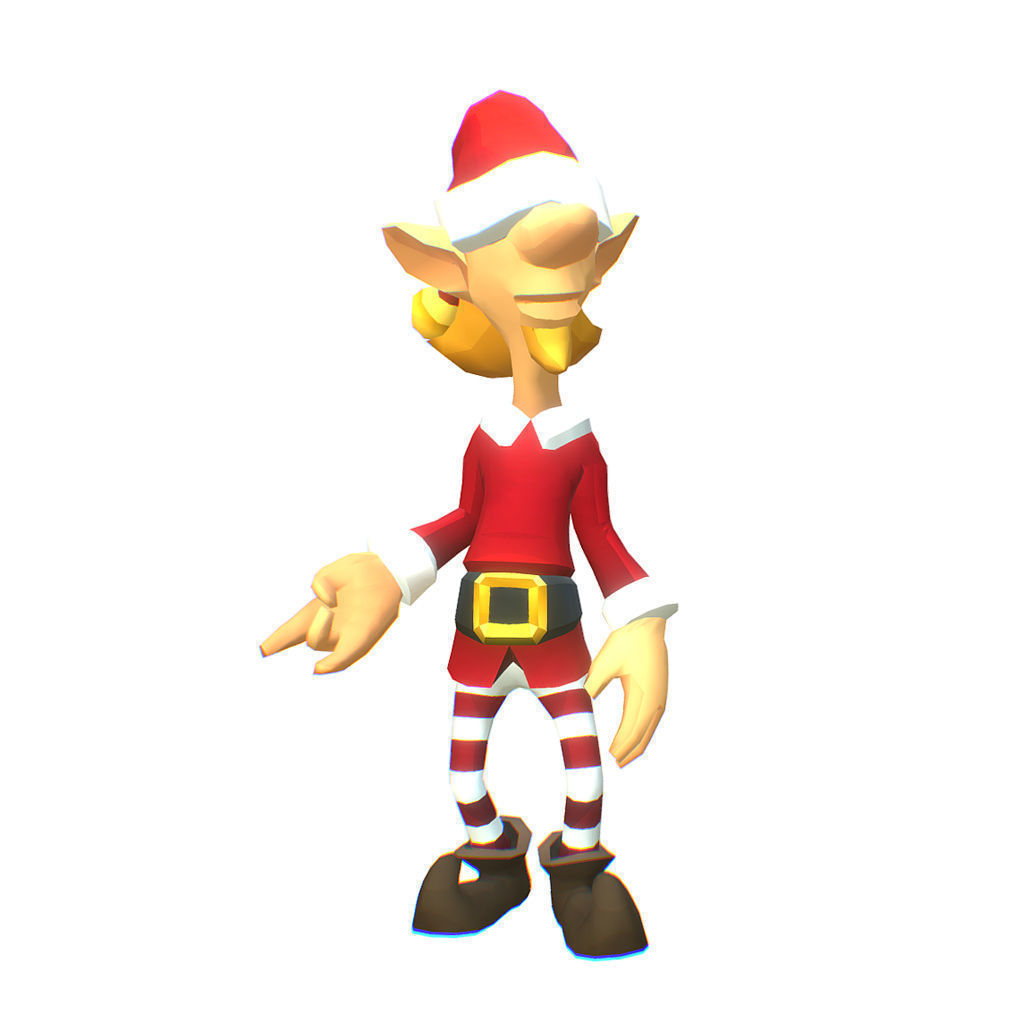 Santas Elves - Toon Series Low-poly 3D model_11