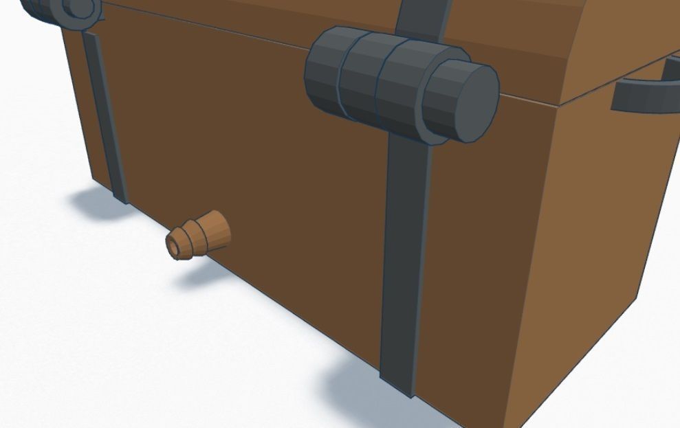 Treasure Chest - Aquarium Bubbler 3D print model_2