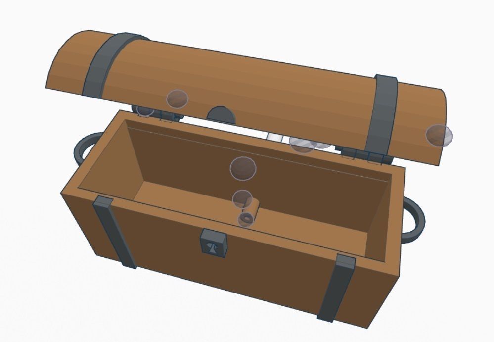 Treasure Chest - Aquarium Bubbler 3D print model_4